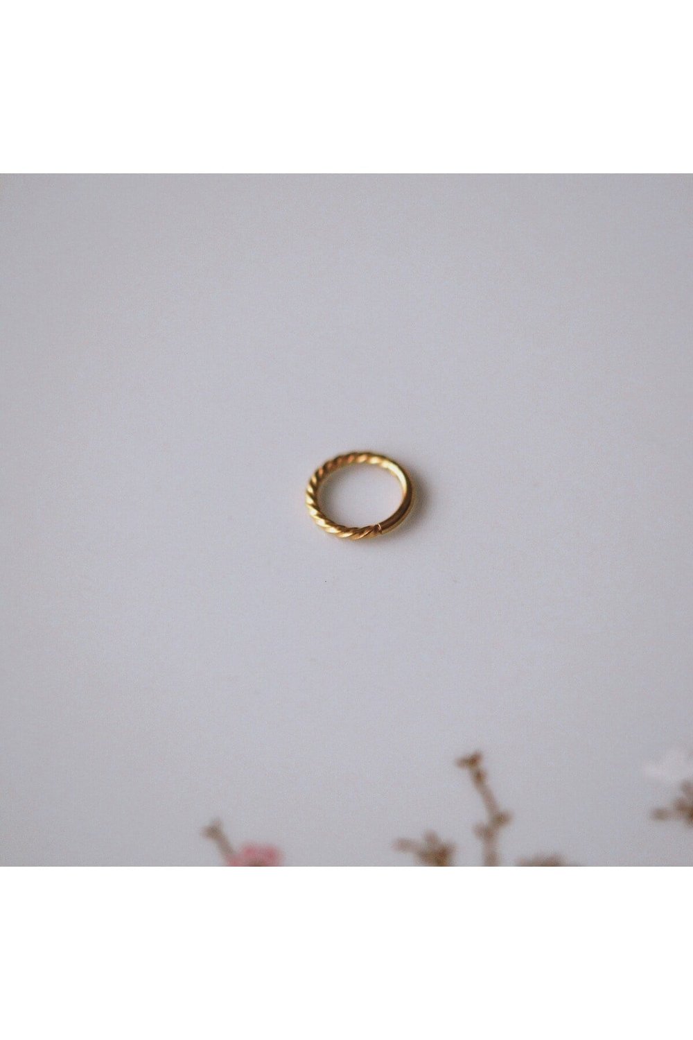 Cerrahi Çelik Gold Burgu Tragus Helix Piercing Kıkırdak