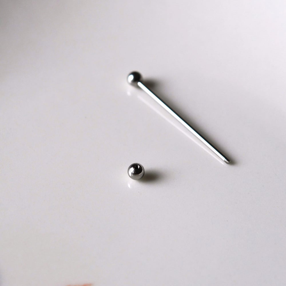 Cerrahi Çelik Industrial Piercing Köprü Piercing Silver Renk