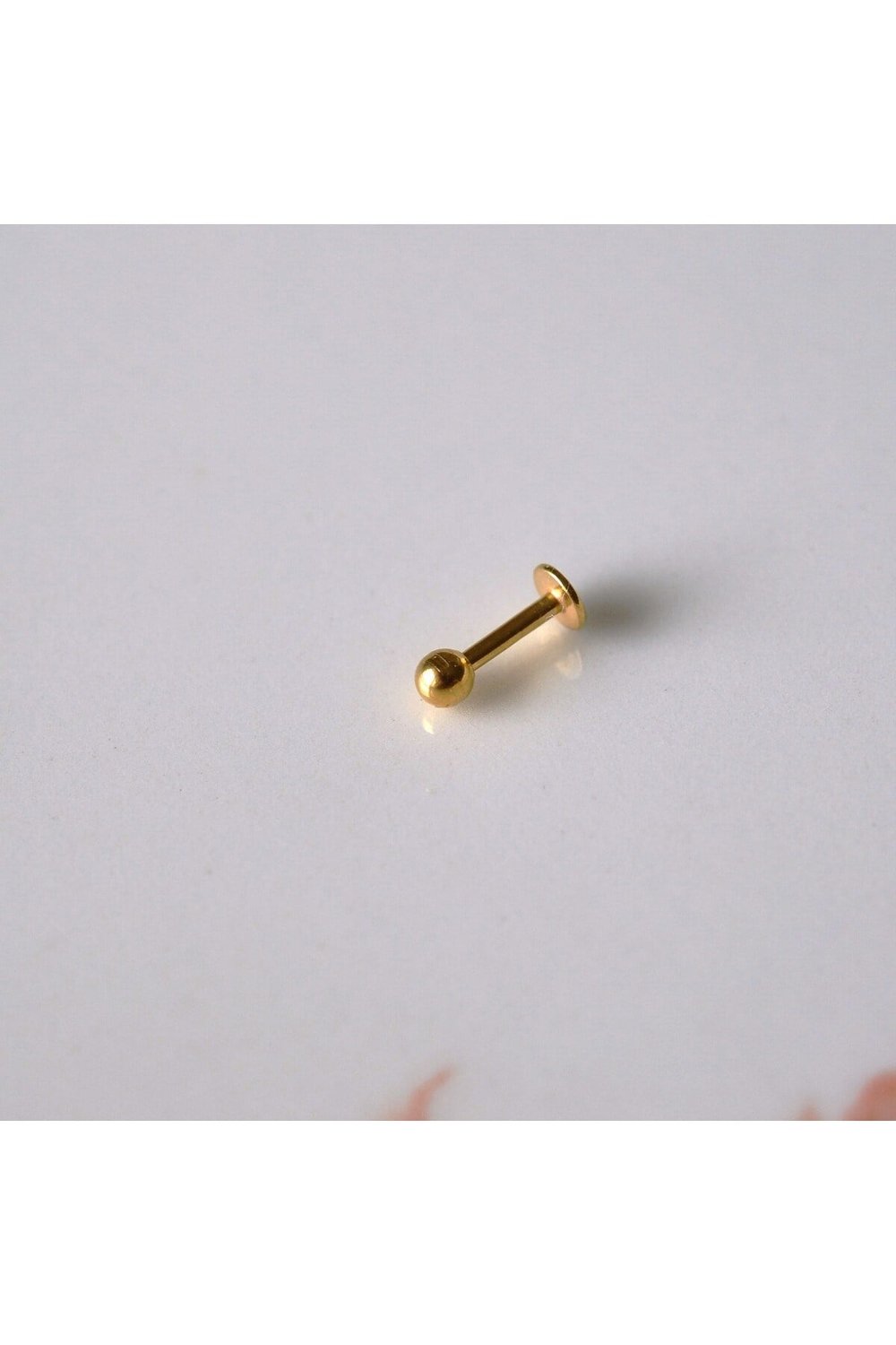 Cerrahi Çelik Top Piercing Tragus Helix Lob Conch Kııkırdak 6 mm Gold Renk