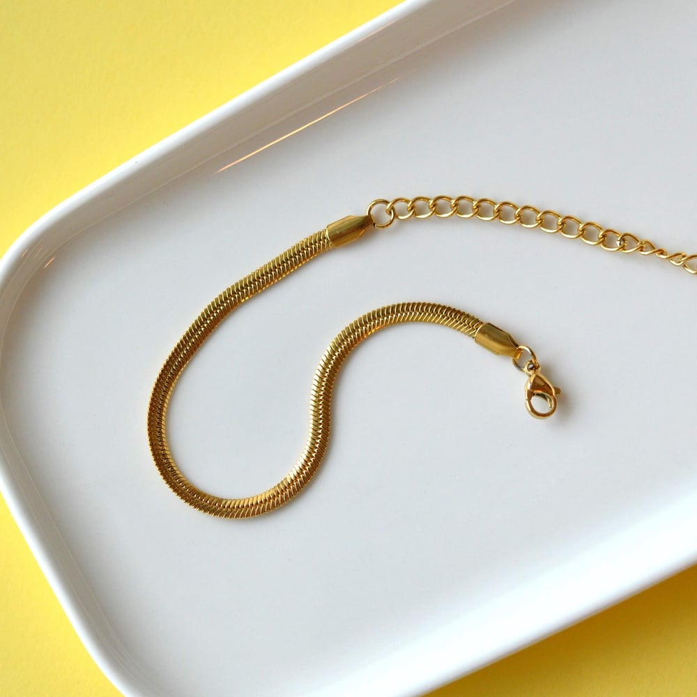 Gold Bileklik Kolye Takım Set İtalyan Ezme Çelik Zincir Kolye Bileklik İkili Set Unisex Ürün