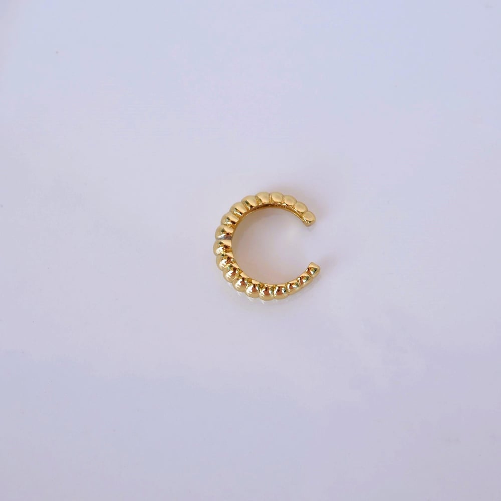 Gold Renk Deniz Kabuğu Model Earcuff Sıkıştırma Kıkırdak Küpe