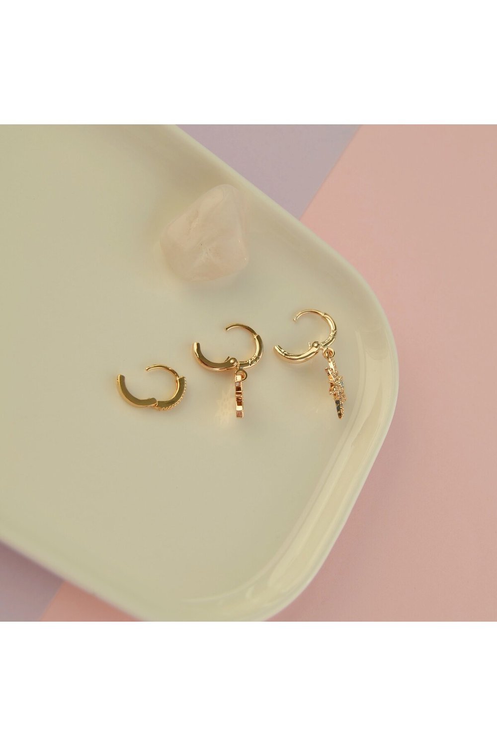 Kuzey Yıldızı Küpe 3 lü Set