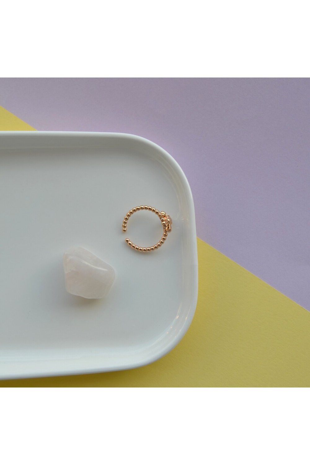 Rose Gold Renk Cross Yüzük Haç Model Ayarlanabilir Yüzük
