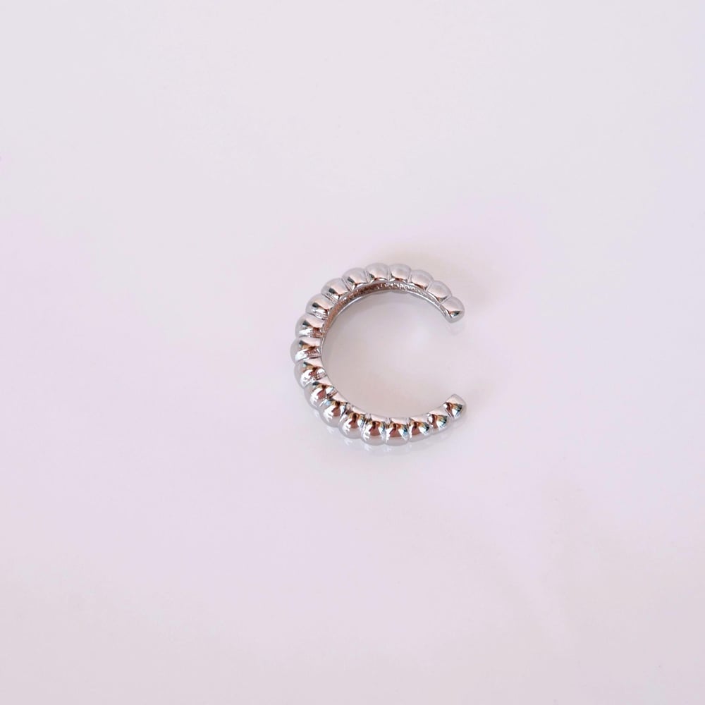 Silver Renk Deniz Kabuğu Model Earcuff Sıkıştırma Kıkırdak Küpe