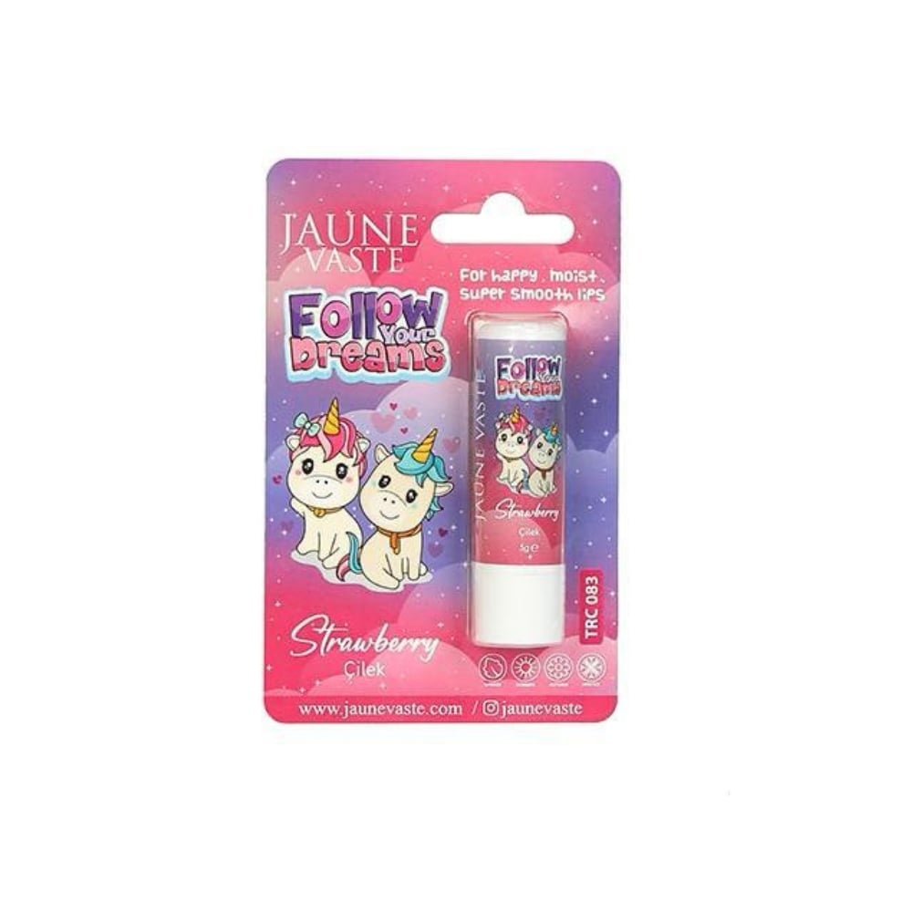 Jaune Vaste Lip Balm Kids Unicorn Dudak Kremi Çilekli 5 gr