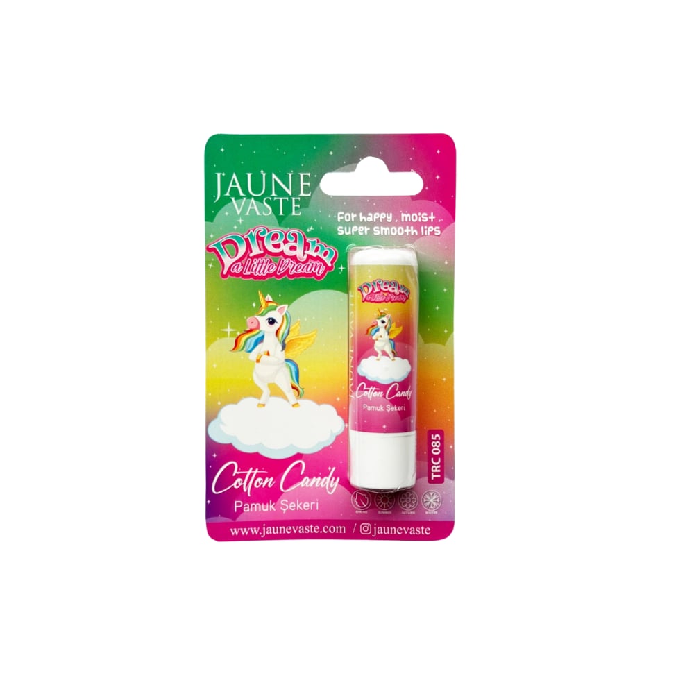Jaune Vaste Lip Balm Kids Unicorn Dudak Kremi Pamuk Şekeri  5 gr