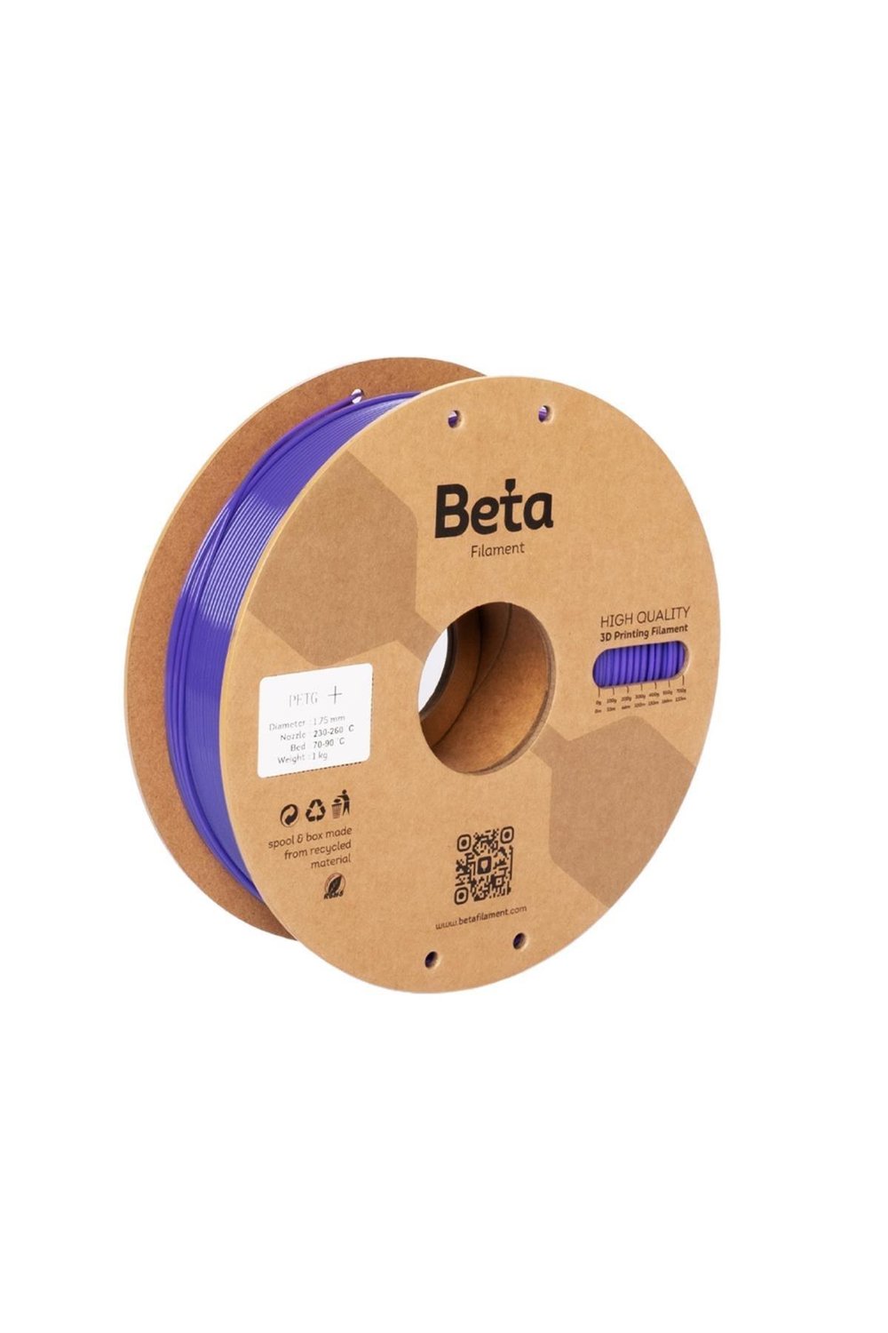 Beta PETG+ Filament Purple
