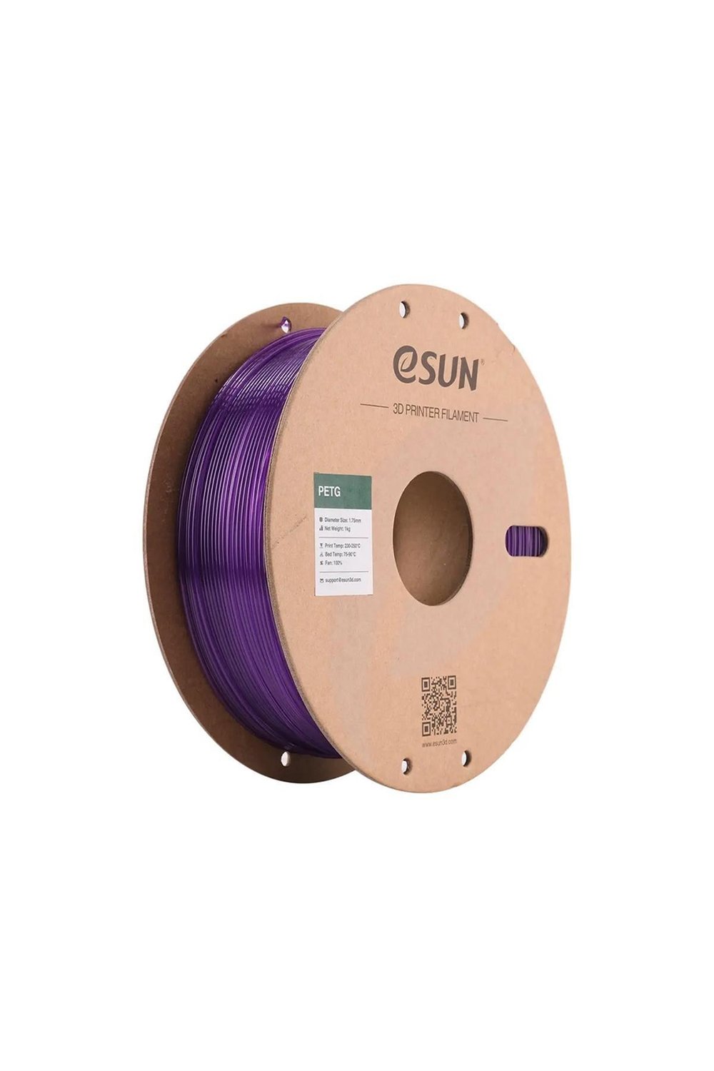 Esun PETG Filament Translucent Purple