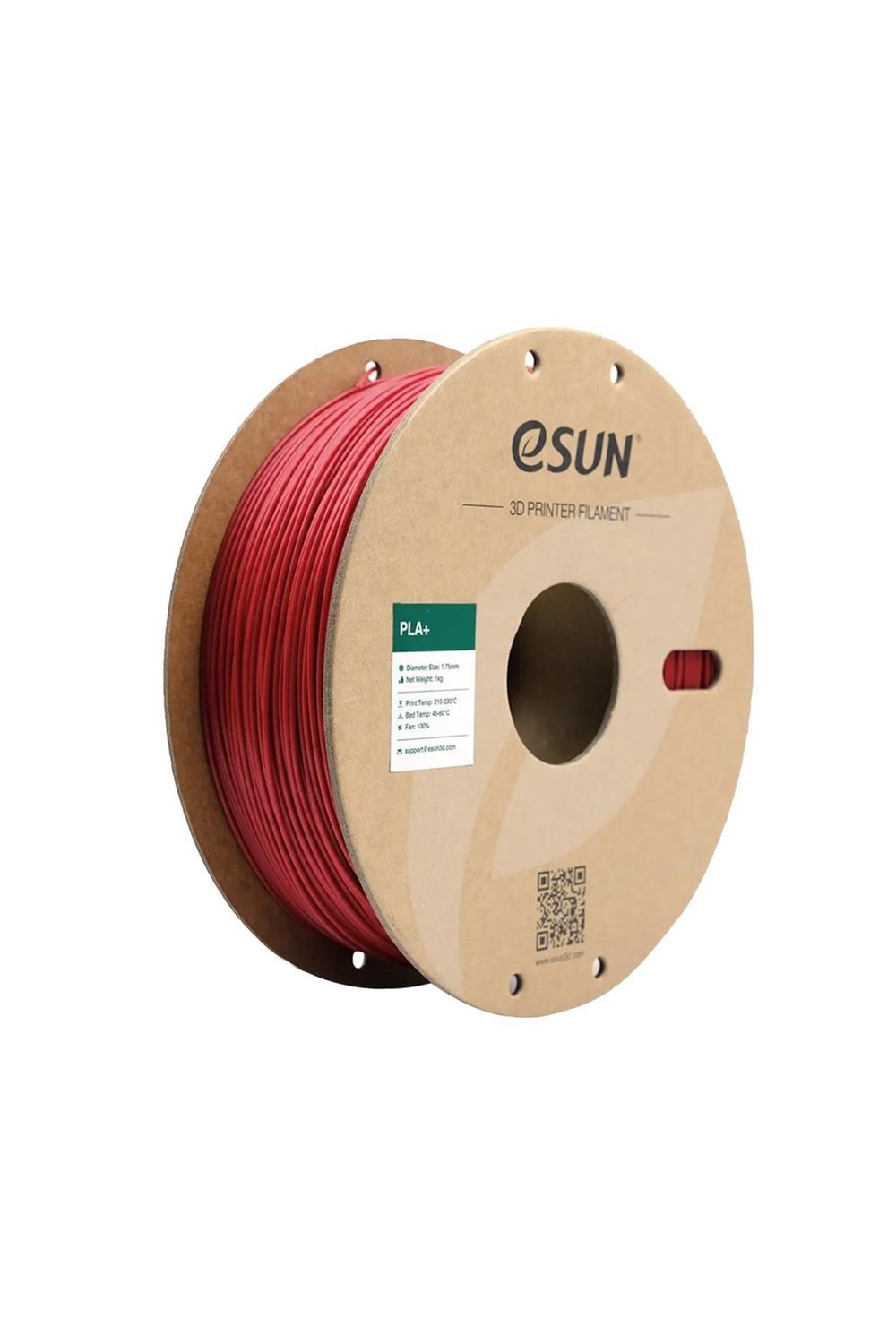 Esun PLA+ Filament Fire Engine Red