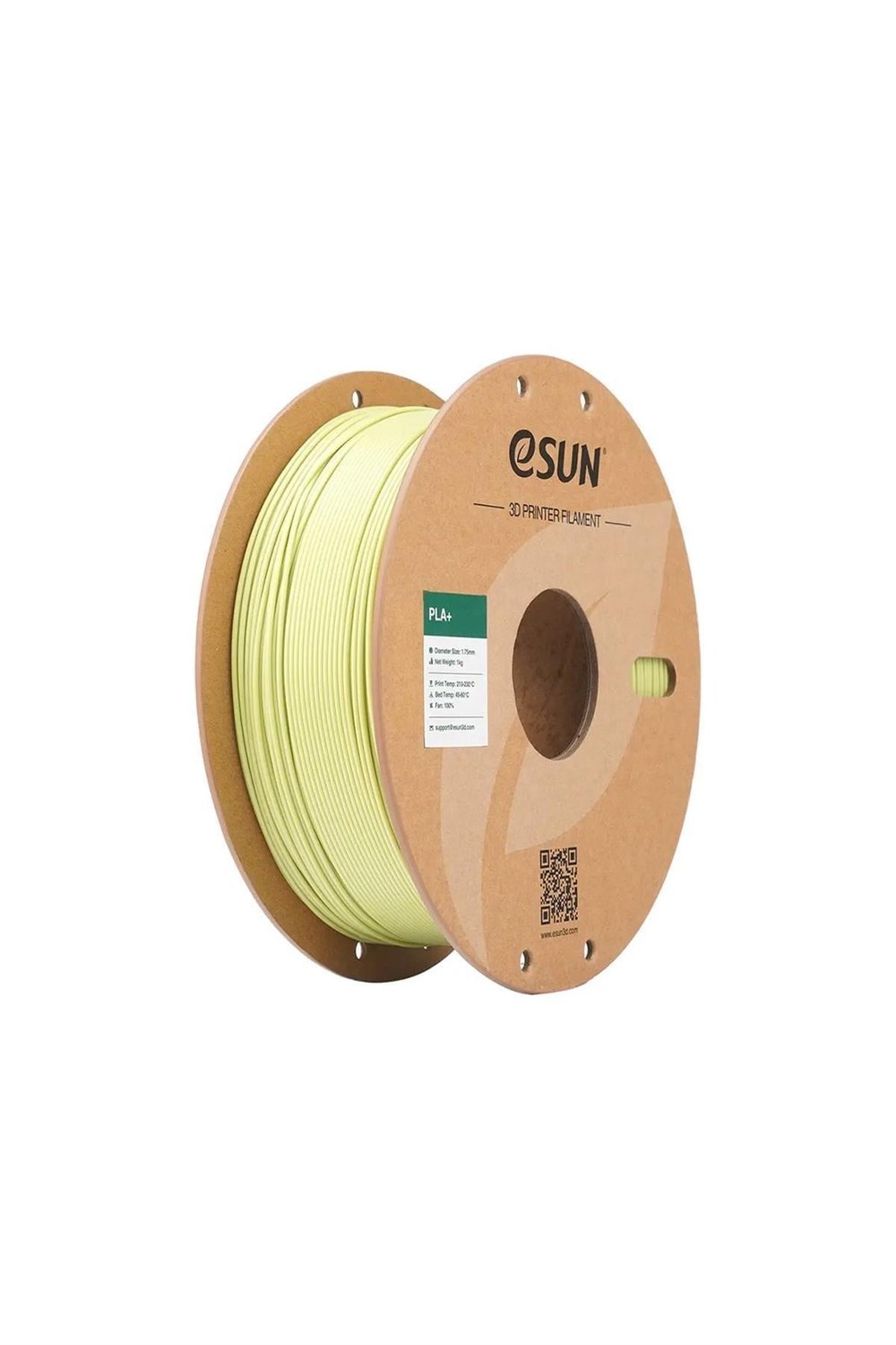 Esun PLA+ Filament Mustard Green