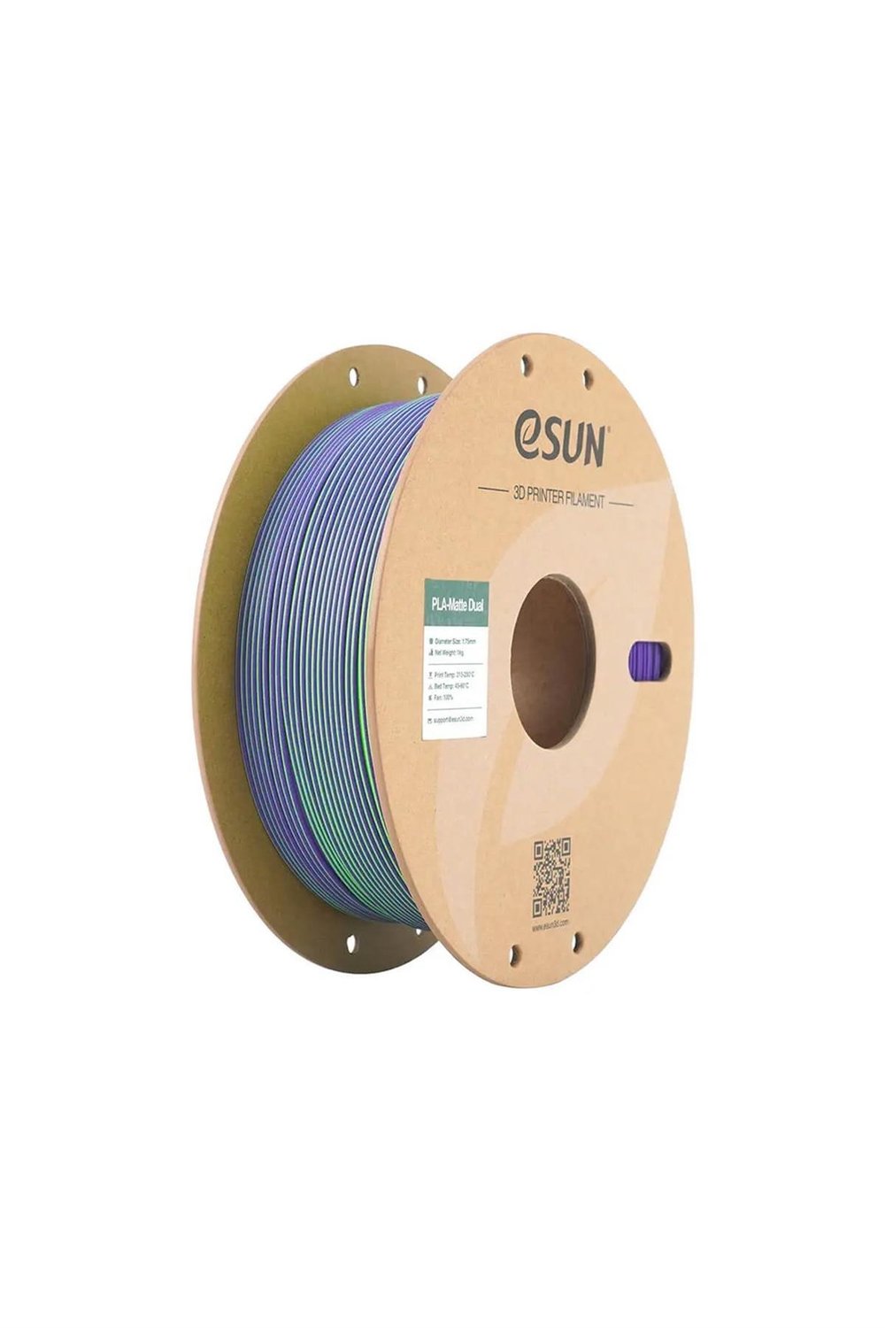Esun PLA-Matte Filament Green-Purple