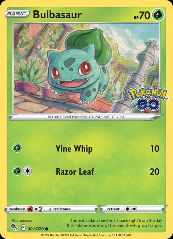 Bulbasaur - Pokemon GO #001 #Normal