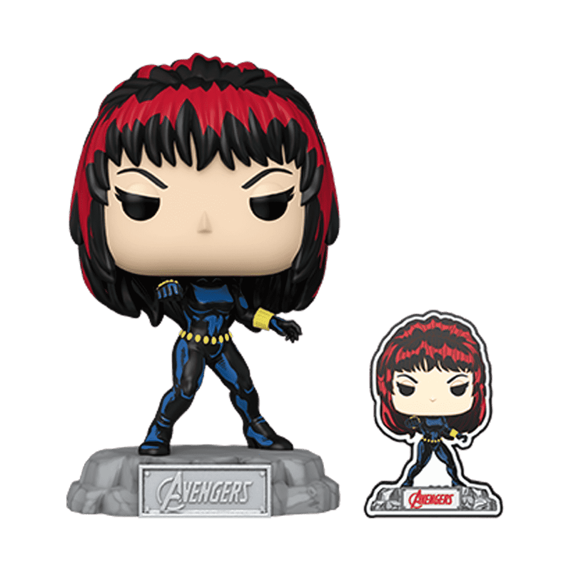 Funko Pop! Marvel Avengers - Black Widow with Pin (Kutu Hasarlı) #1260