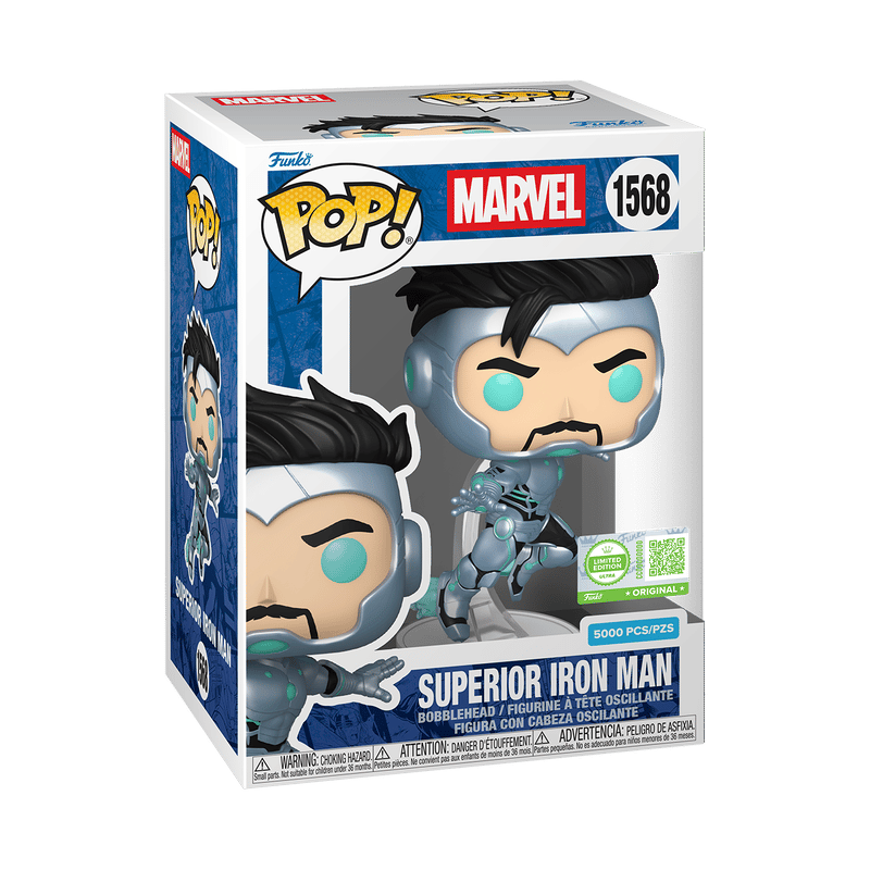 Funko Pop! Marvel - Superior Iron Man With Pop Protector LE 5000 (Ön Sipariş) #1568