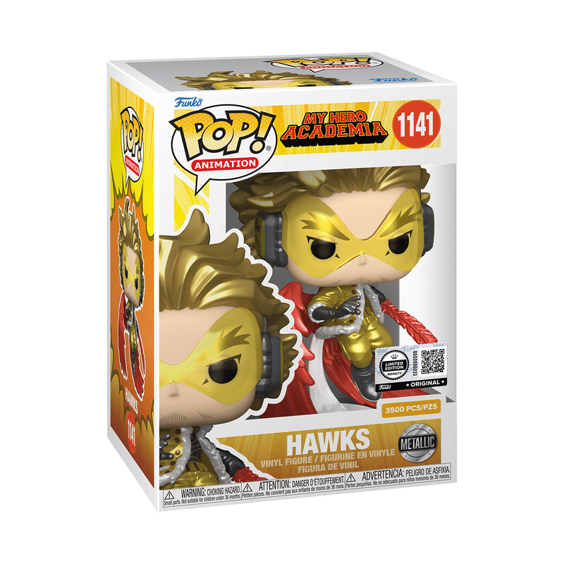 Funko Pop! My Hero Academia - Hawks (Metallic) With Pop Protector LE 3500 #1141