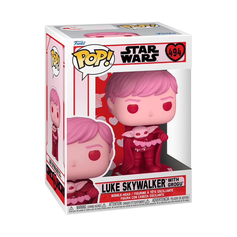 Funko Pop! Star Wars - Luke Skywalker with Grogu (Valentine)  #494