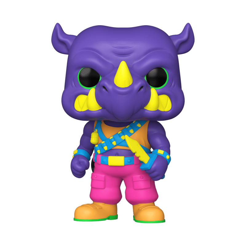 Funko Pop! Teenage Mutant Ninja Turtles - Rocksteady (Black Light) Digital NFT Release (Legendary) #334