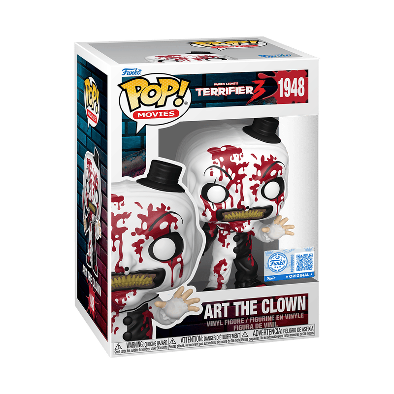 Funko Pop! Terrifier - Art The Clown with Knife (Bloody) - Bundle Set #1948 