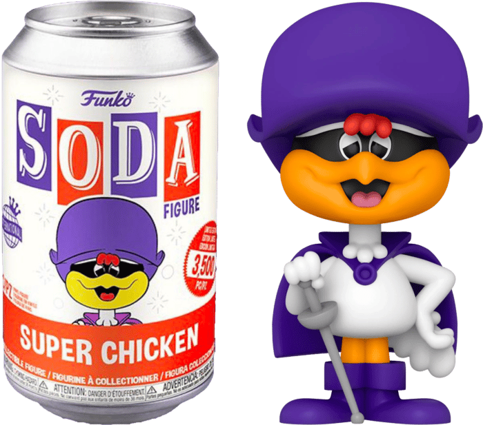 Funko Vinyl Soda! Super Chicken (Canette Rouge)