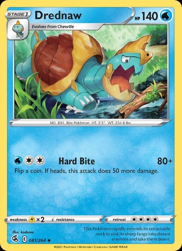 Fusion Strike - Drednaw [Reverse Holo] #81
