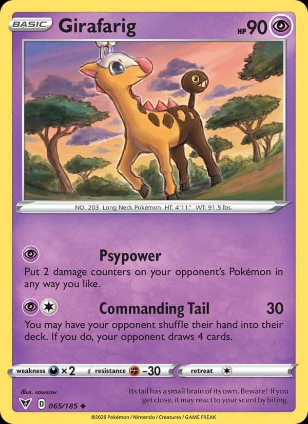 Girafarig - Vivid Voltage #65 #Normal