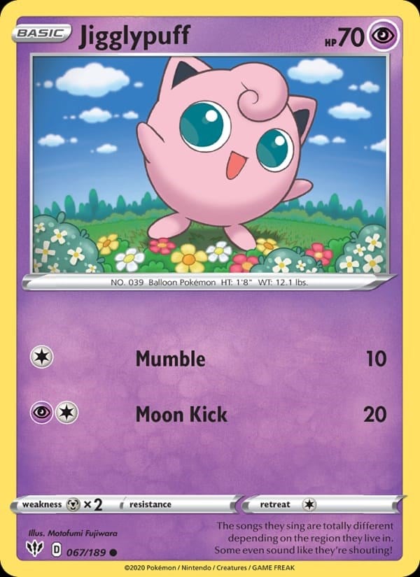 Jigglypuff - Darkness Ablaze #67 #Normal
