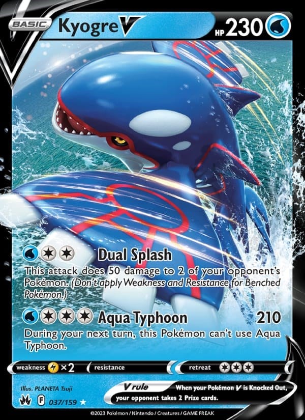 Kyogre V - Crown Zenith #037