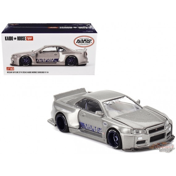 Mini GT - KaidoHouse Nissan Skyline GT-R (R34) Kaido Works SHINJUKU V1 1:64