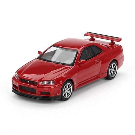 Mini GT - Nissan Skyline GT-R R34 V-Spec Active Red RHD Blister Paketi 1:64