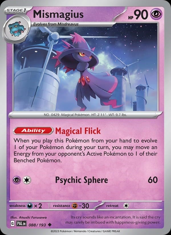Paldea Evolved - Mismagius [Reverse Holo] #088
