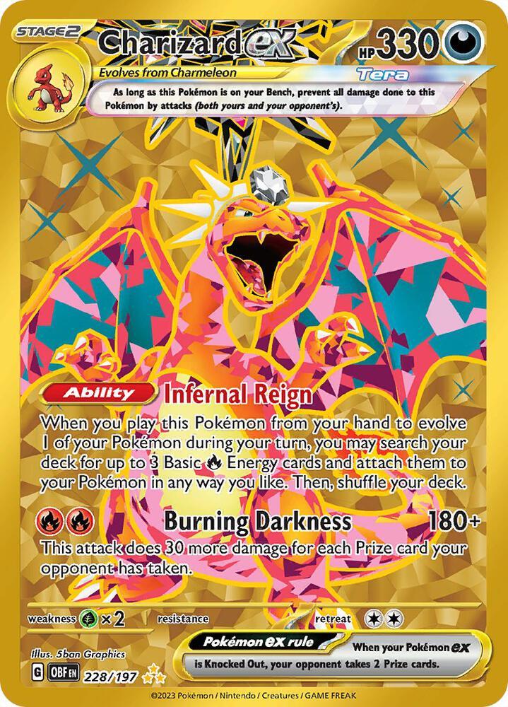 Pokemon Charizard Ex 228/197