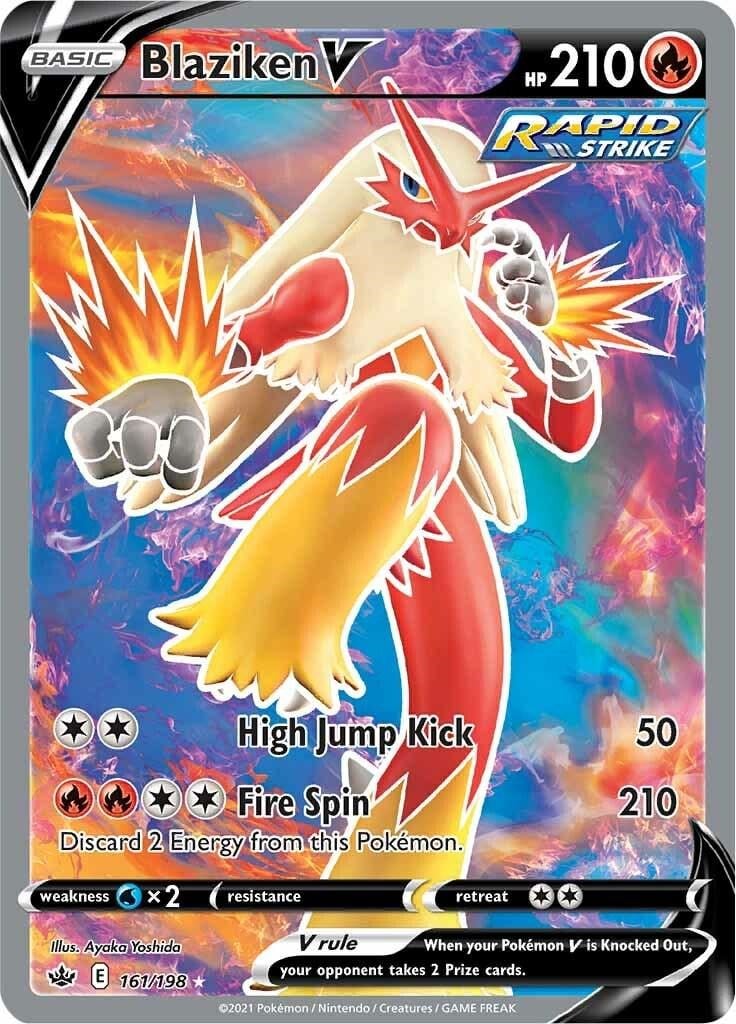 Pokemon Chilling Reign - Blaziken V #161