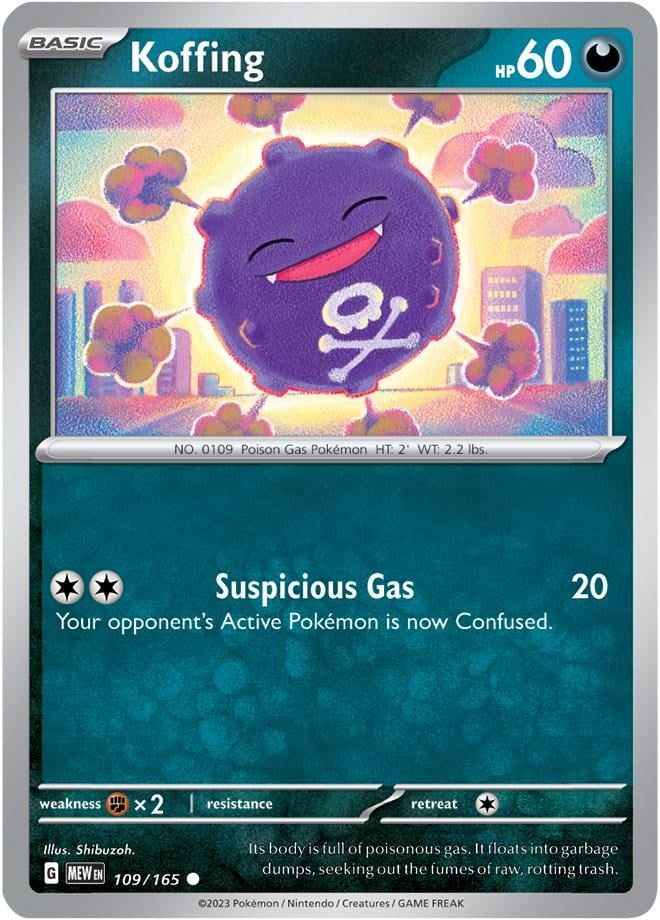 Pokemon Scarlet & Violet 151 Koffing #109