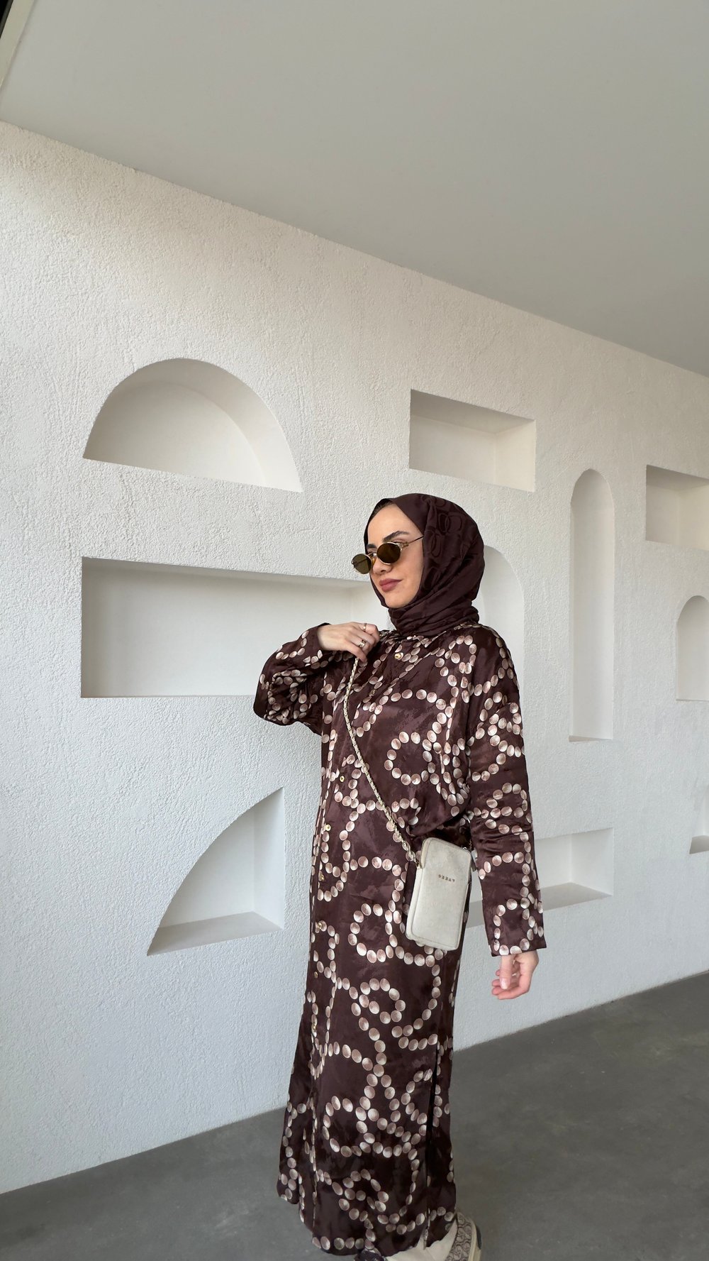 JAKARLI SATEN MAXİ TUNİK 