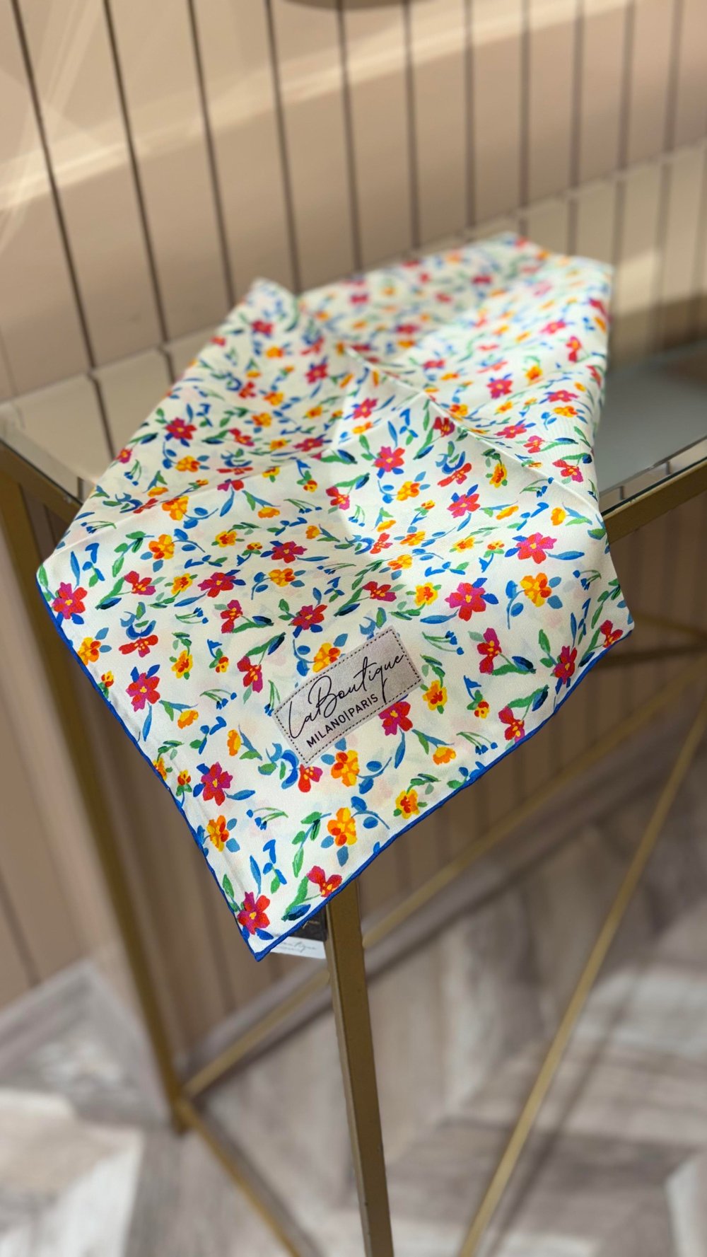 La Boutique Yeni Sezon Twill İpek Eşarp 2529-02