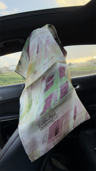 La Boutique Yeni Sezon Twill İpek Eşarp 2525-01