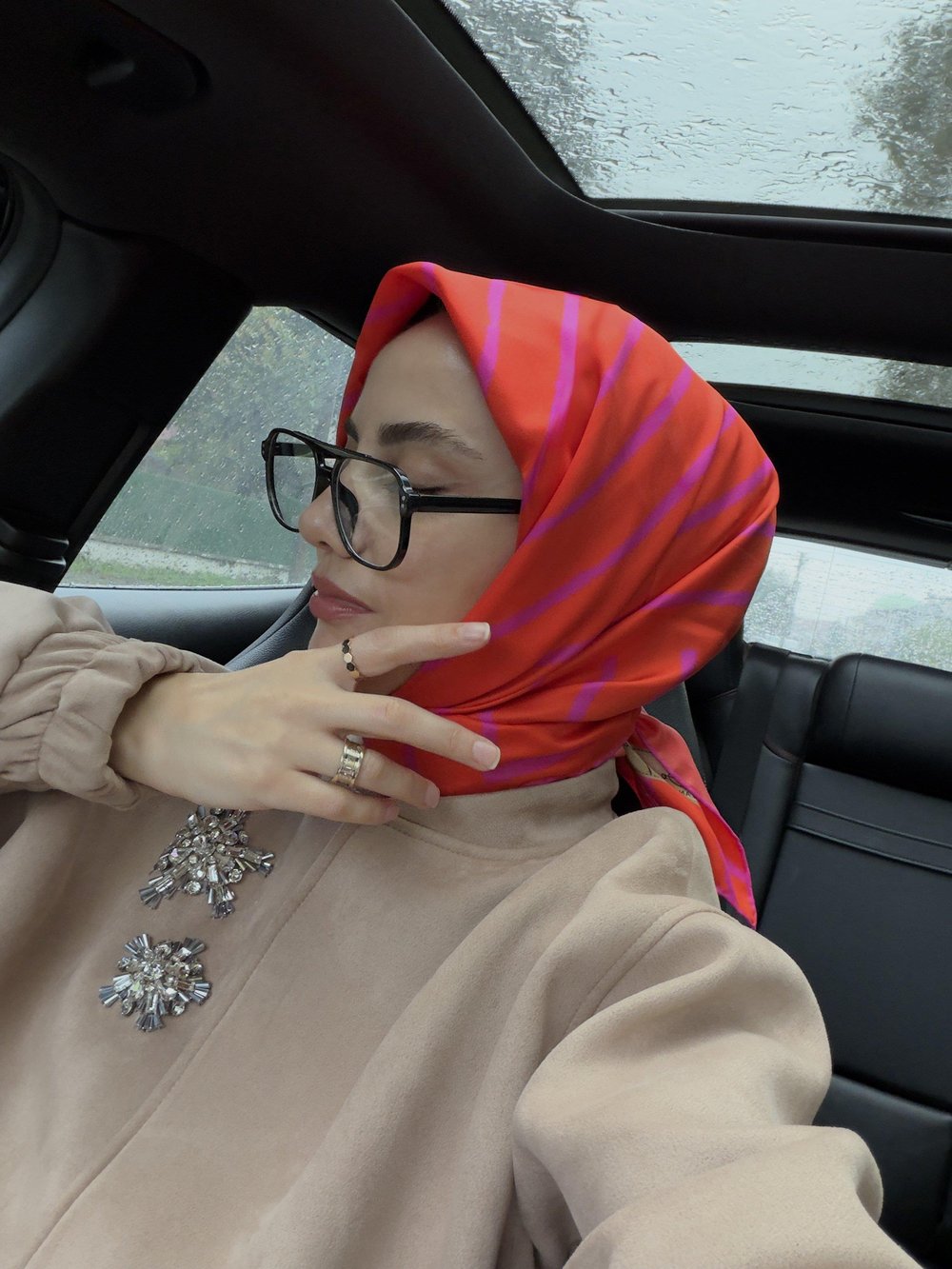 La Boutique Yeni Sezon Twill İpek Eşarp 2513-10