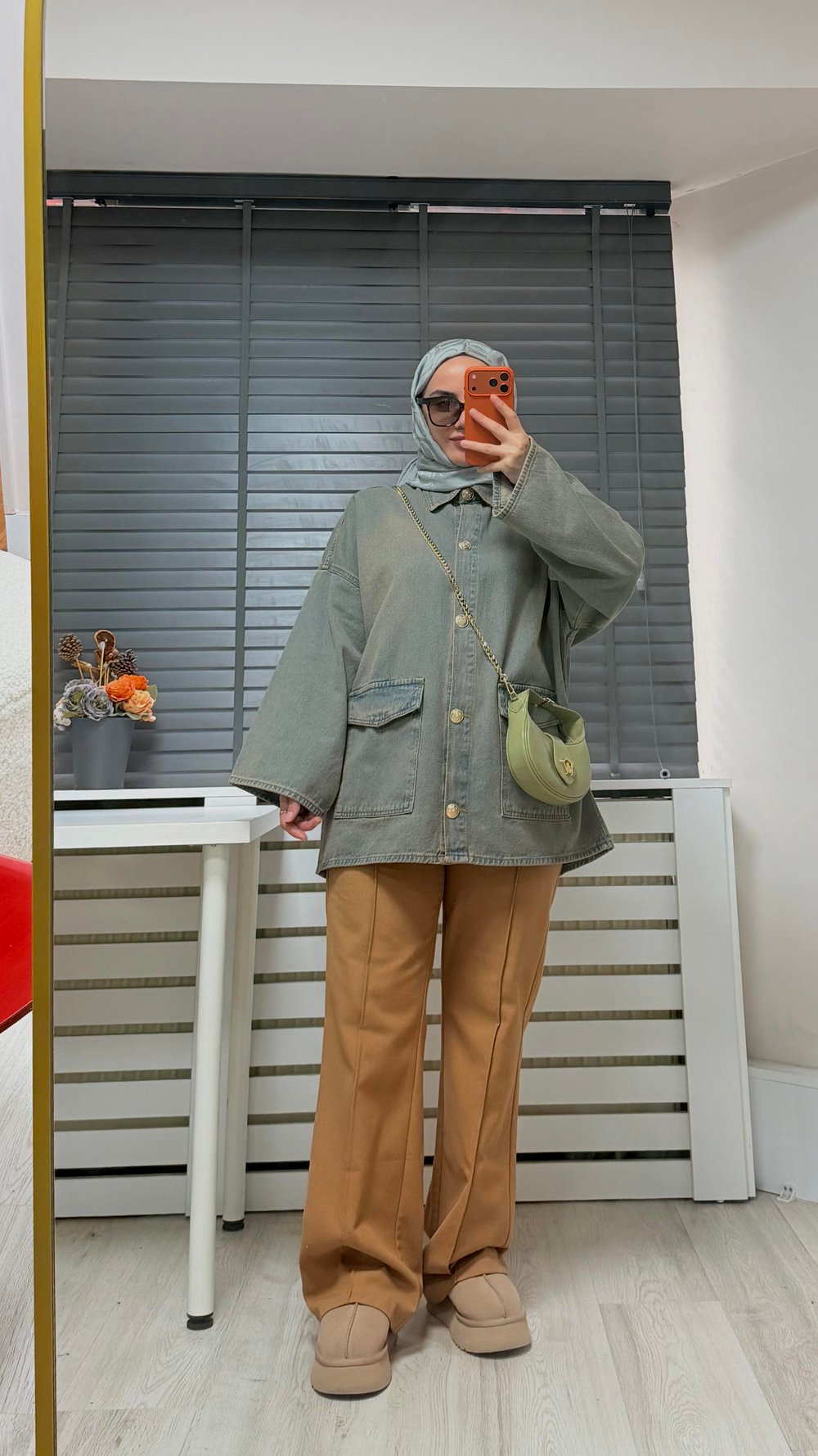 Touche Yüksek Bel Gabardin Pantolon Bej