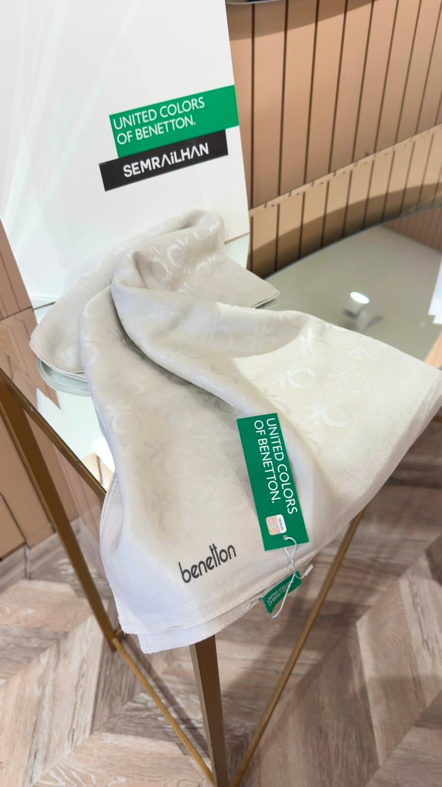 UNITED COLORS OF BENETTON Naia Şal Ekru 59