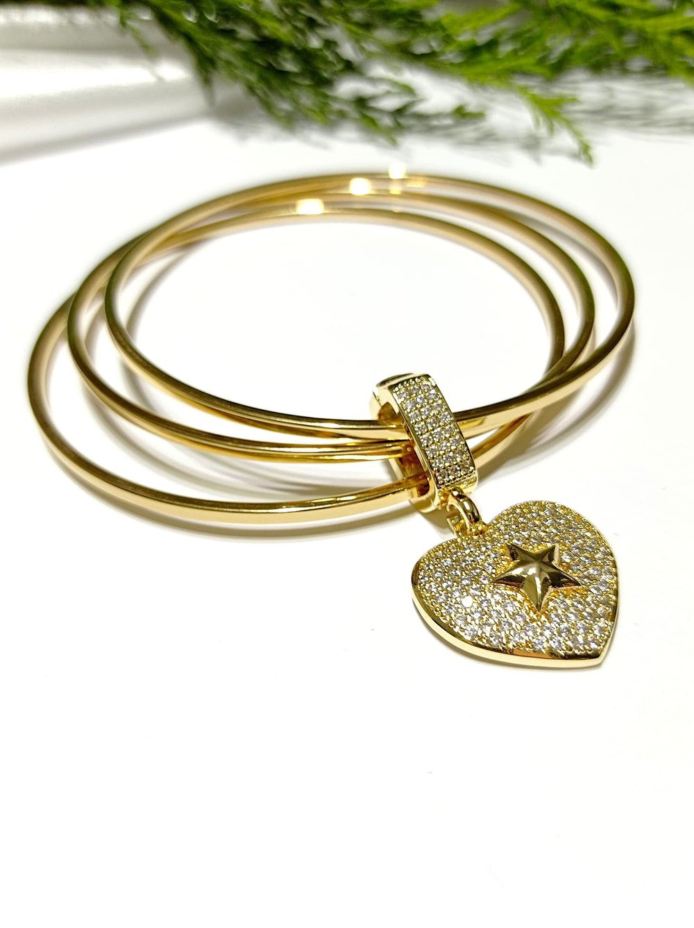 AJDA BİLEZİK CHARM KALP MODEL