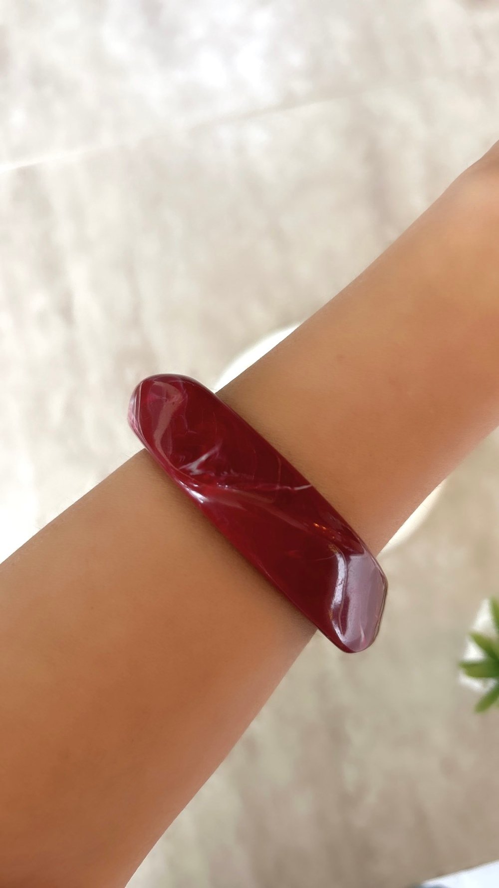 Bordo Asimetrik Kemik Bileklik