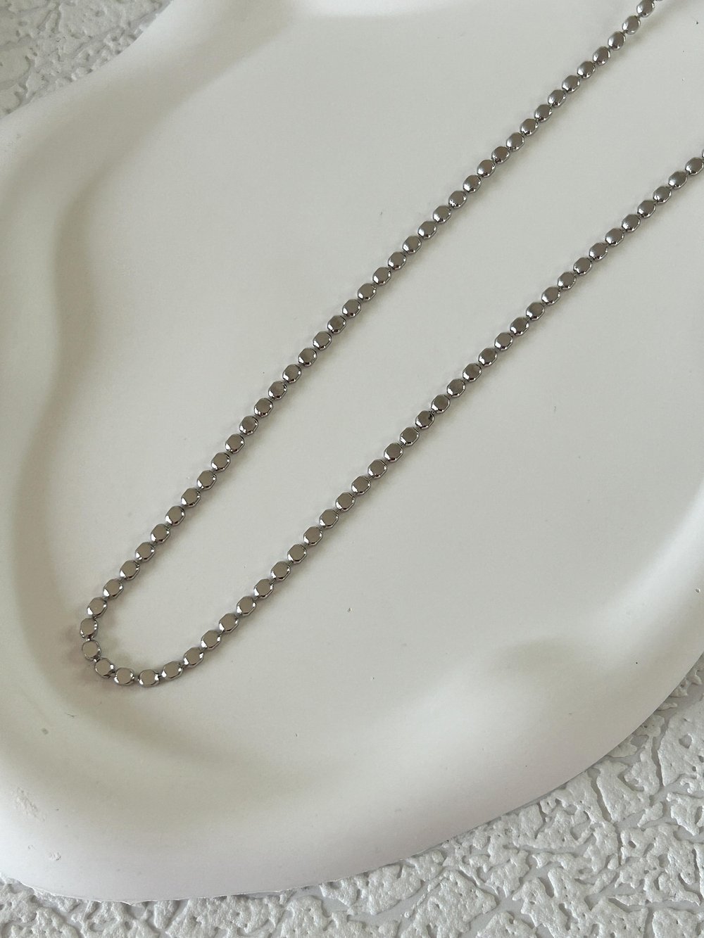 Ezme Zincir Silver Kolye 70 cm