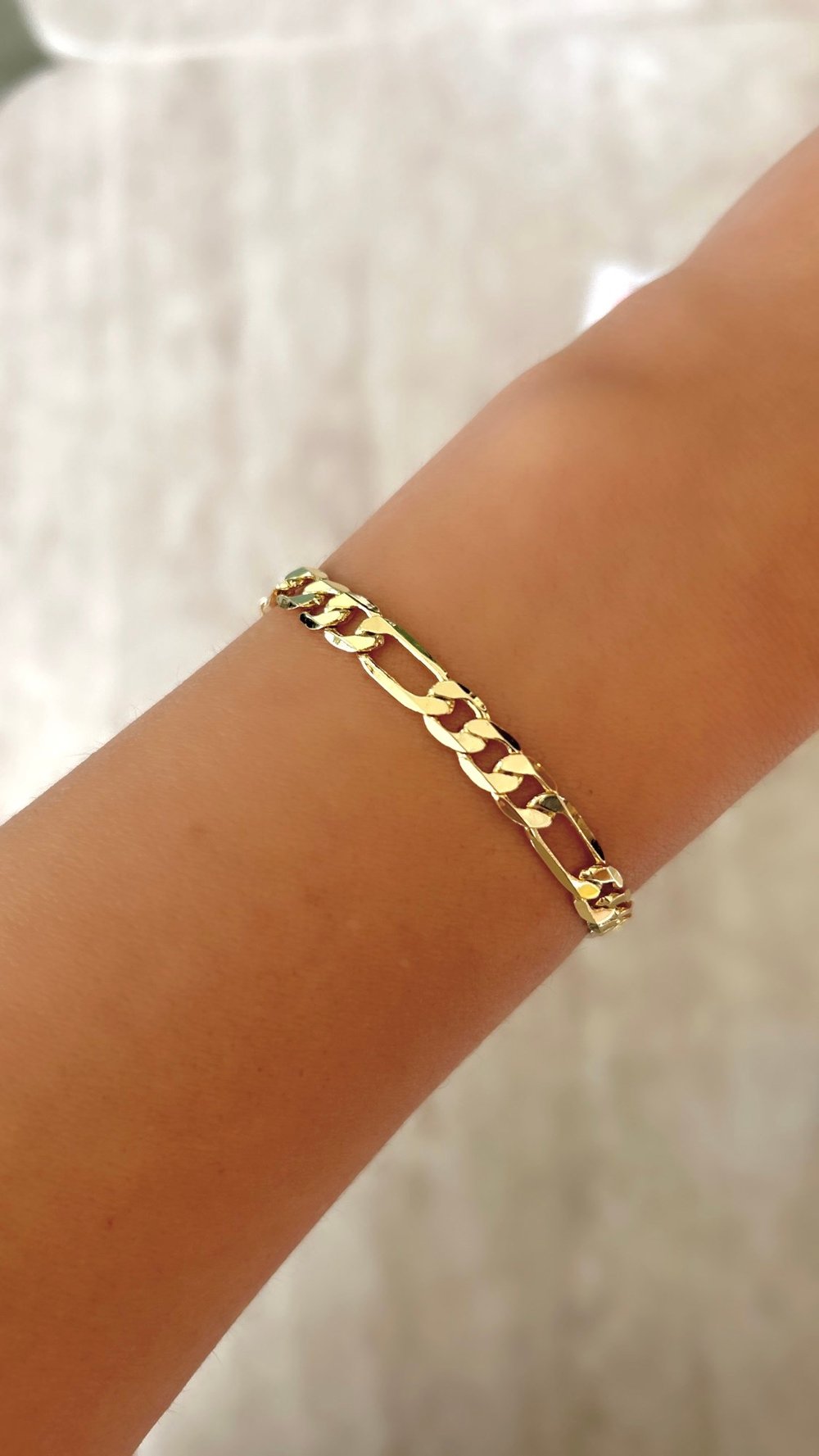 Figaro Zincir Gold Bileklik