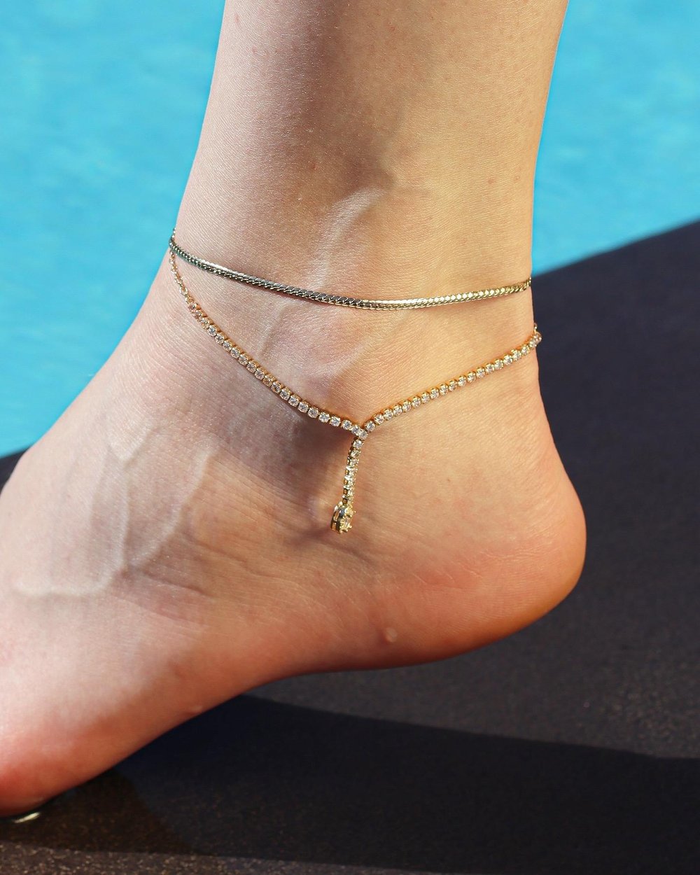 İkili Suyolu Gold Halhal