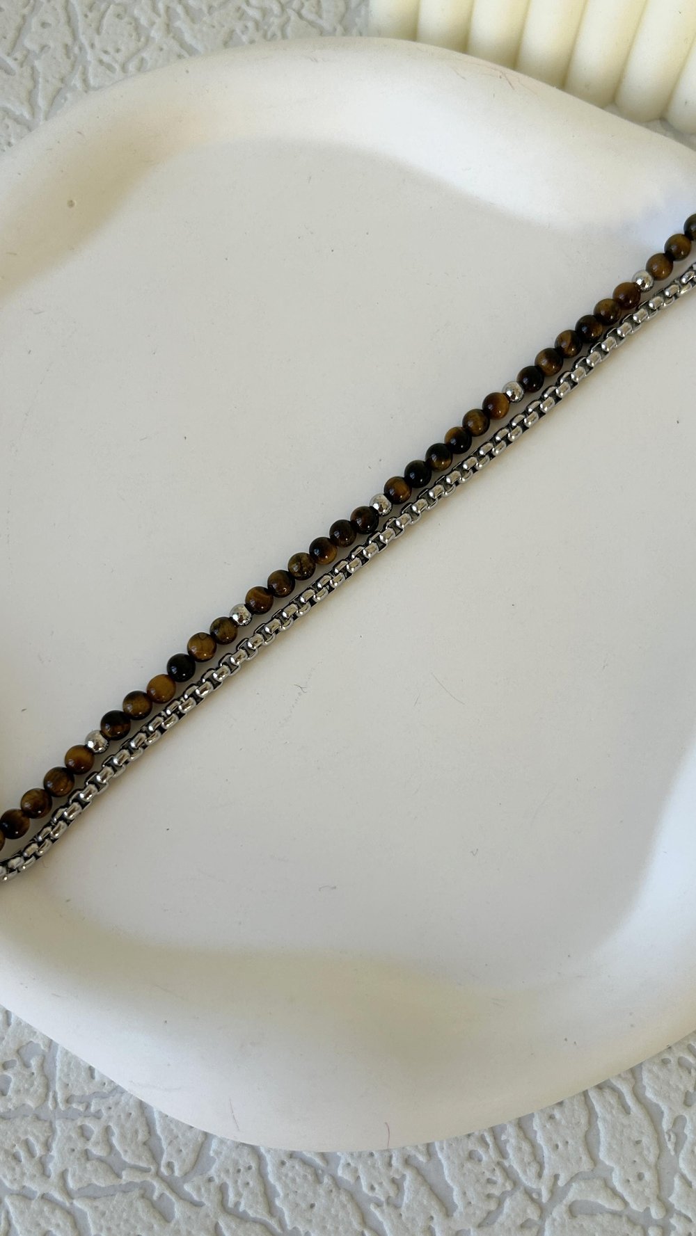 Kaplangözü İkili Zincir Çelik Bileklik