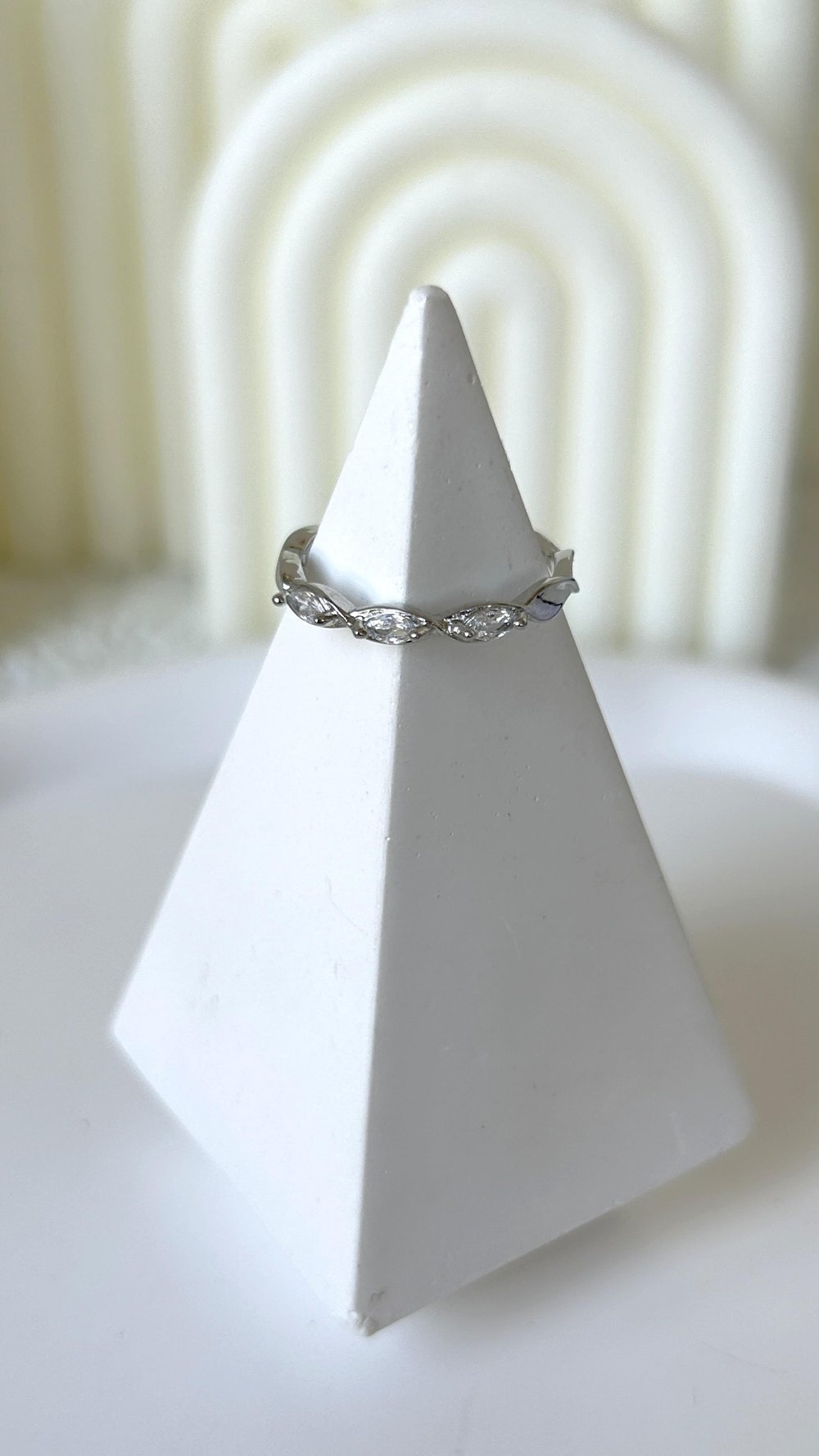 Minimal Damla Tasarım Silver Yüzük