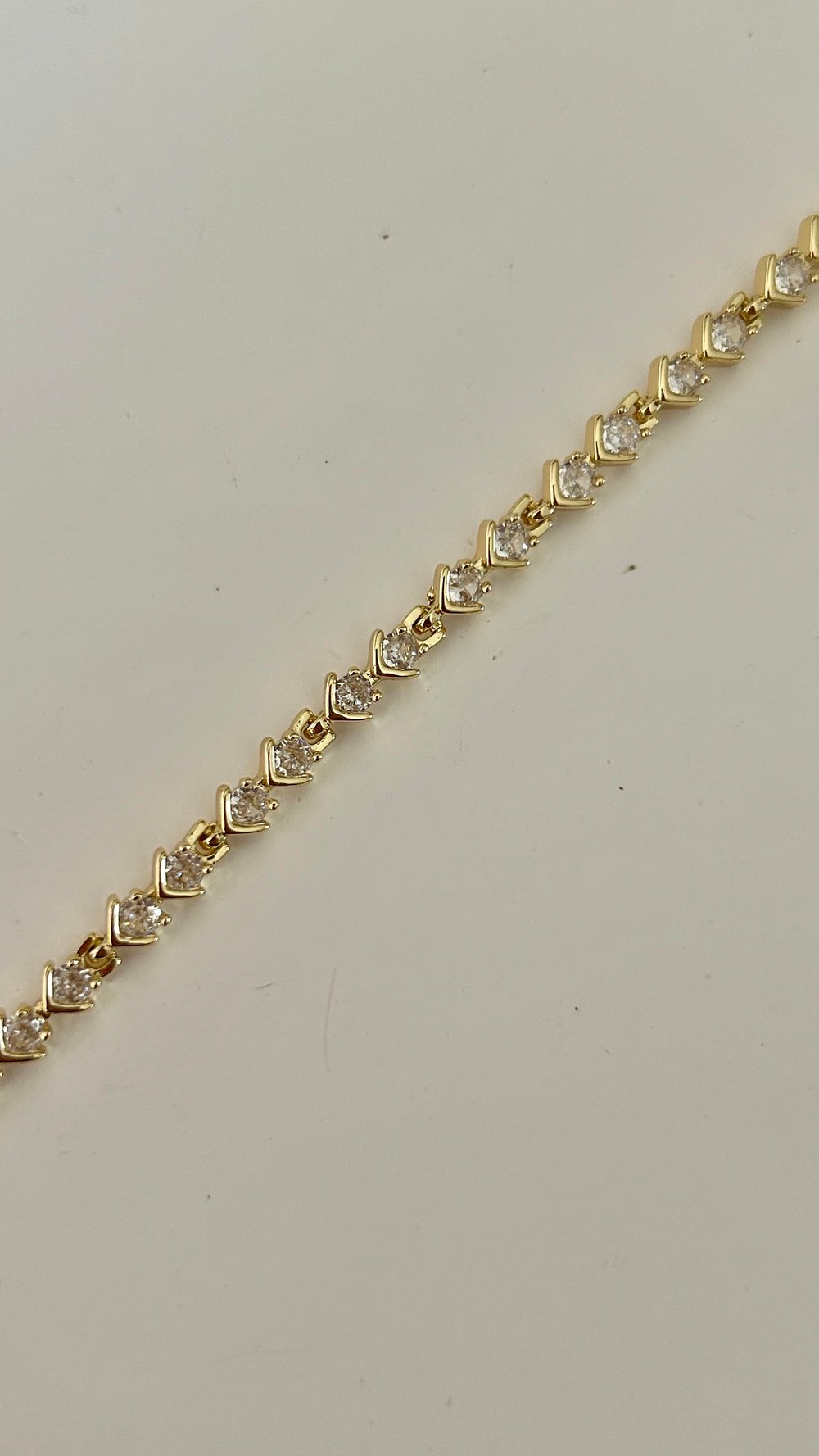 Premium Taşlı Gold Bileklik