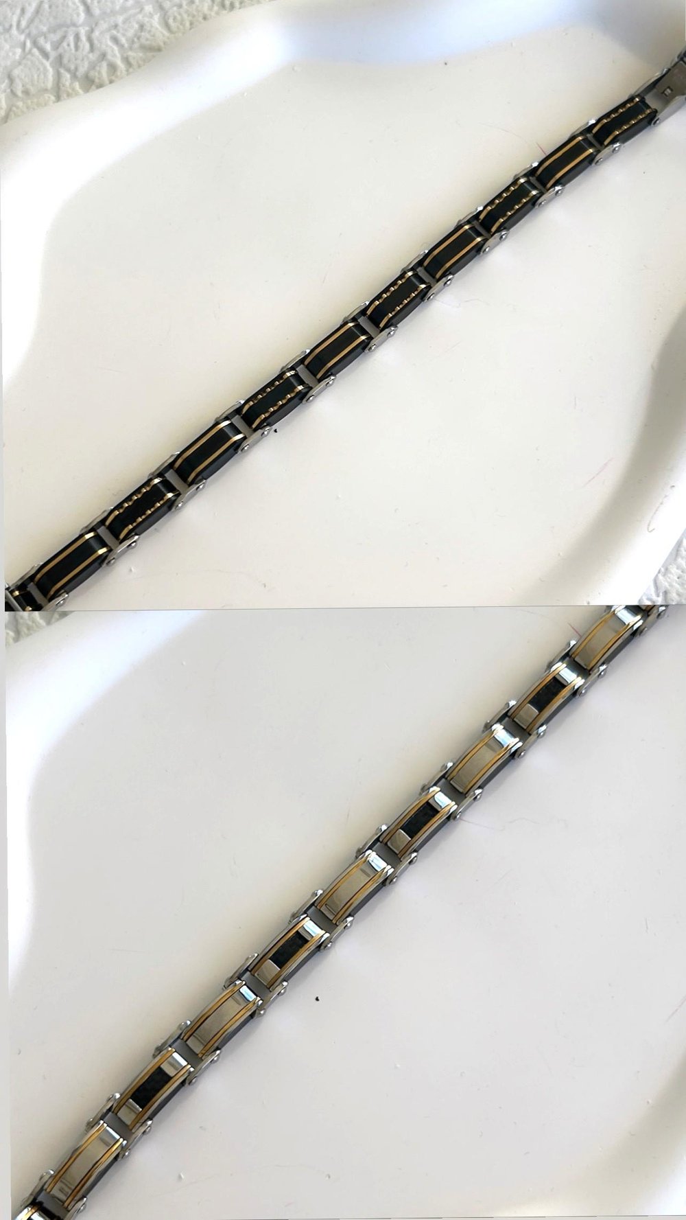 Seramik Çift Taraflı Siyah Rose Bileklik