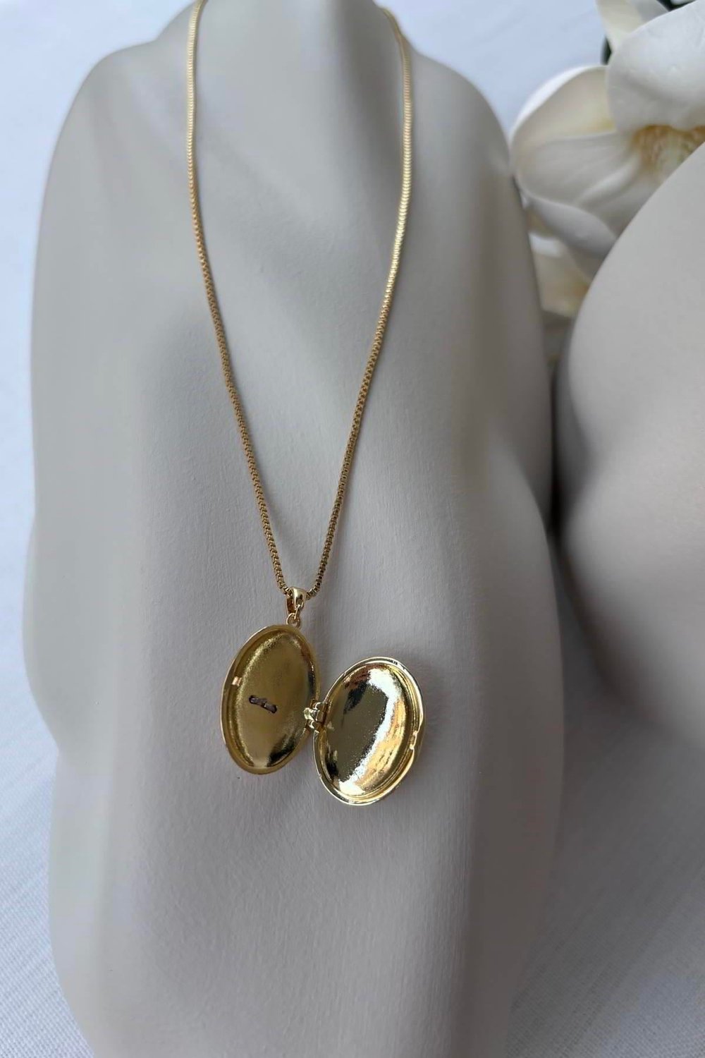 Çelik Gold Alya Mavi Taşlı Kolye