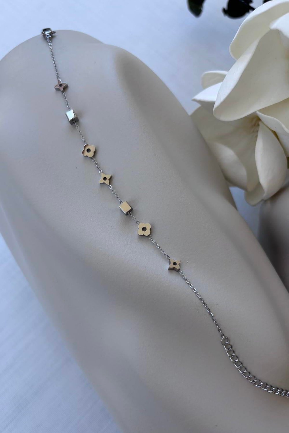 Çelik Gümüş Elisa Bileklik